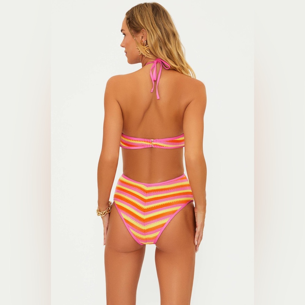 New Beach Riot Pamela soliel crochet one piece swimsuit - Picture 3 of 8